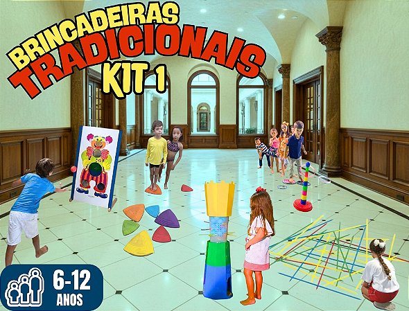 Kit Brincadeiras Tradicionais nº 01 (diversão econômica: você no comando)
