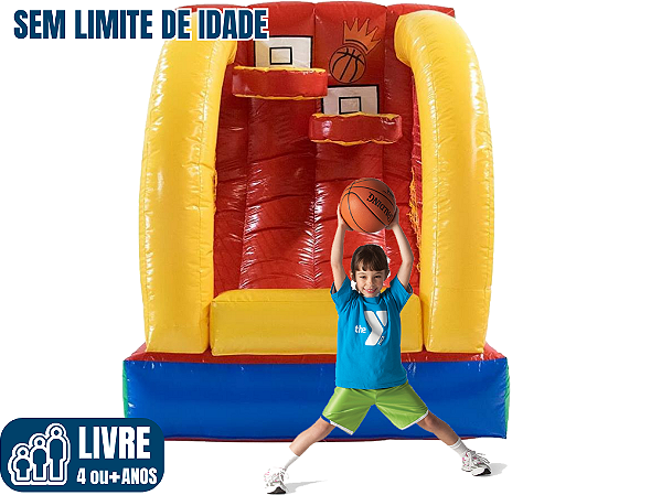 Jogo de BASQUETE INFLÁVEL (1,50m x 1,50m / altura:  1,50m)