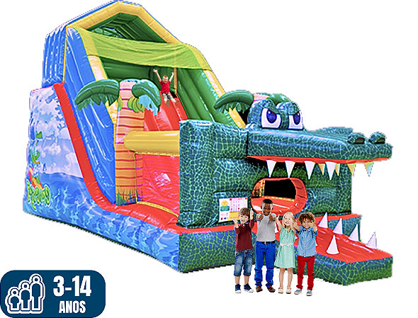 Tobogã CROCOGÃ (9m x 4m / altura: 5m)