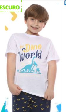 Pijama Infantil masculino Dino Brilha no Escuro
