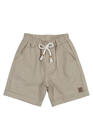 Bermuda Infantil Masculina  em Linho