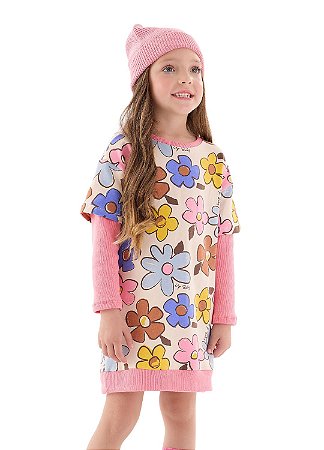 Vestido Infantil Manga Longa Up Baby