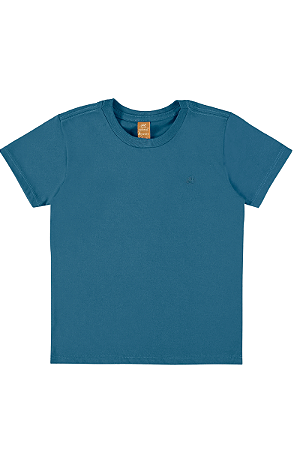 Camiseta Infantil Masculina Meia Manga Azul
