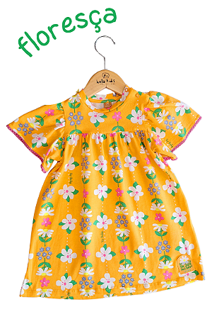 Vestido Bebê Floral Up Baby