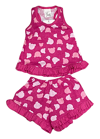 Pijama Infantil Meninas Regata e Short