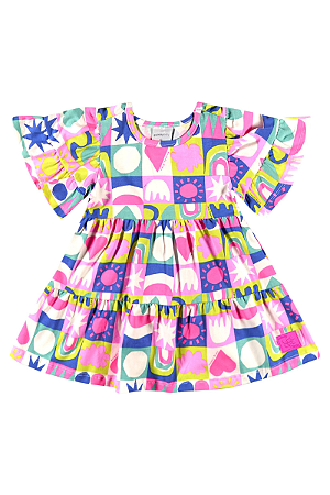 Vestido Bebê Três Marias Estampado