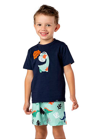 Conjunto Infantil Masculino Dinossauro Vrasalon