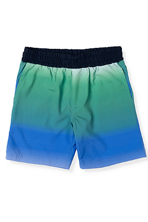 Bermuda Infantil Masculina Verde Microfibra Vrasalon
