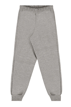 Calça Moletom Infantil Sem Flanela Cinza