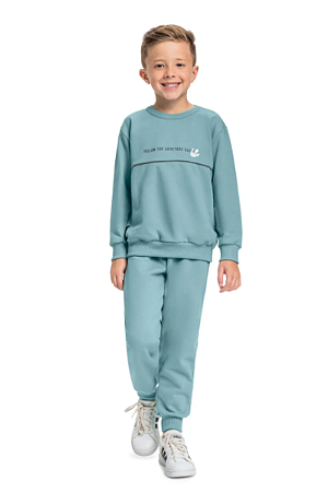 Conjunto Moletom Infantil Masculino Azul Flanelado