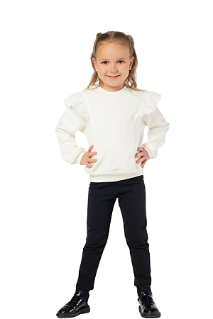 Conjunto Infantil Menina Blusão e Legging