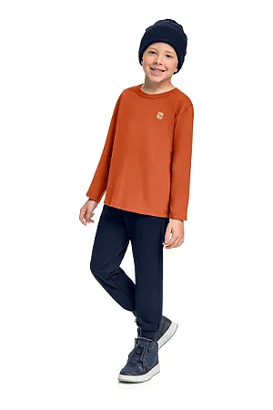 Conjunto Infantil Masculino Camiseta Manga Longa e Calça