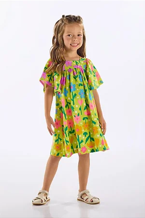 Vestido Floral Infantil Up Baby