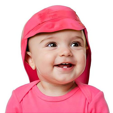 Chapéu Praia Bebê Menina com Proteção Solar UV+50 Up Baby