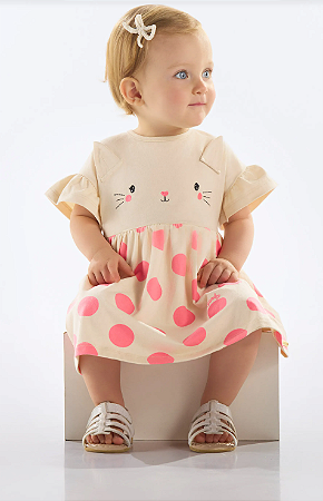 Vestido Bebê Coelhinho Quimby
