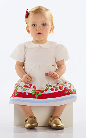 Vestido Bebê Gatinhos Quimby