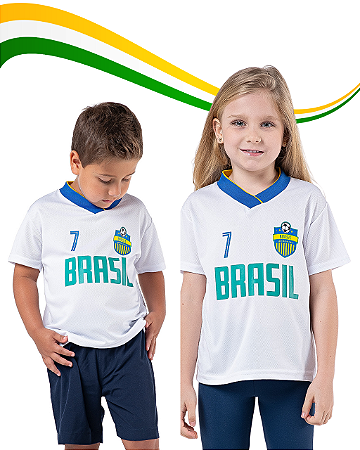 Camiseta Infantil Brasil Vrasalon