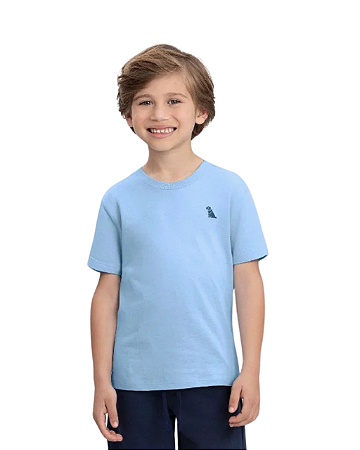 Camiseta Infantil Masculina em Meia Malha Quimby