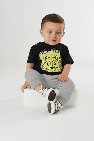Conjunto Infantil Masculino Camiseta Meia Manga e Calça Jogger 1