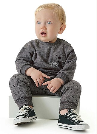 Conjunto de moletom sales bebe masculino