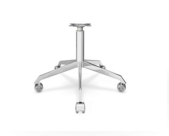 BASE GIRATÓRIA C/ RODÍZIOS PARA POLTRONA EM ALUMÍNIO AQRR-21