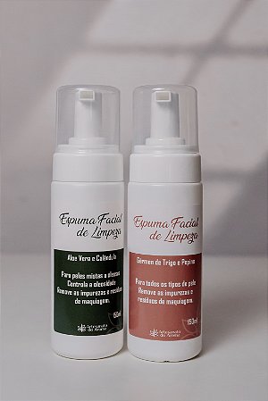 Espuma facial de limpeza