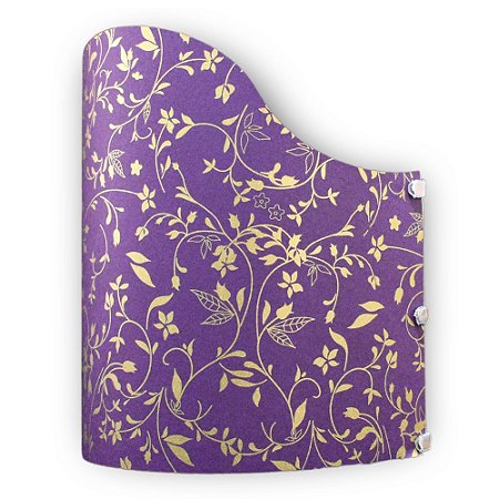 Meia Cúpula Floral Purple - Miklos Design