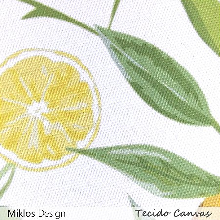 Cúpula Para Lustre Canvas Limão Siciliano - Miklos Design