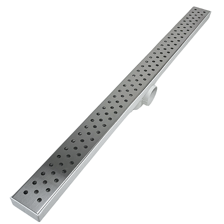 Ralo 5X80cm com Grelha Bolinha  em Inox 304 com Coletora Sifonada para Banheiros