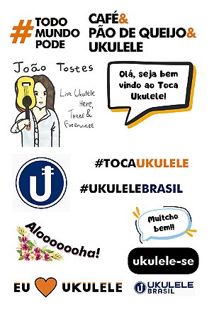 Folha de adesivos - João Tostes