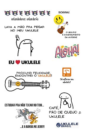 Folha de adesivos - Variados