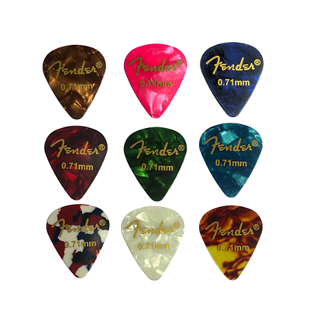 Palheta Plástico Fender 0,71