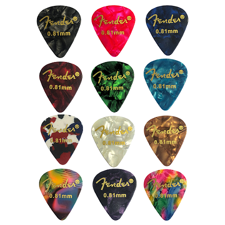 Palheta Plástico Fender 0,81