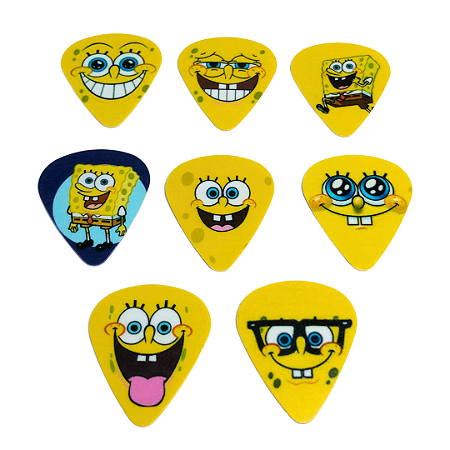 Palheta Plástico Bob Esponja 0,71mm