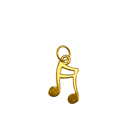 Pingente nota musical dourado
