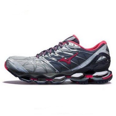 mizuno wave cinza e rosa