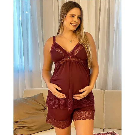 Short Doll Gestante Amamentar