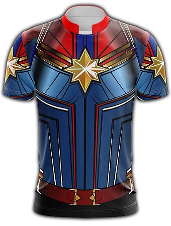 Camiseta Personalizada SUPER - HERÓIS Capitã Marvel - 009