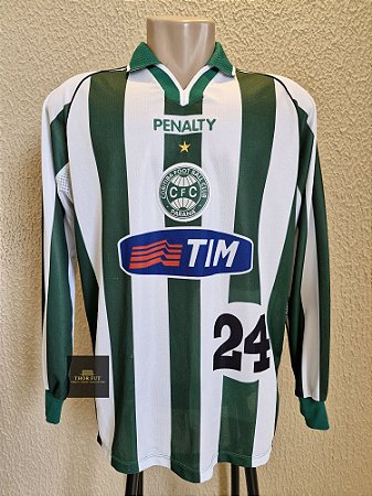 Camisa Coritiba original de jogo 2000 #24 Manga longa