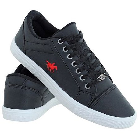 sapatenis polo preto