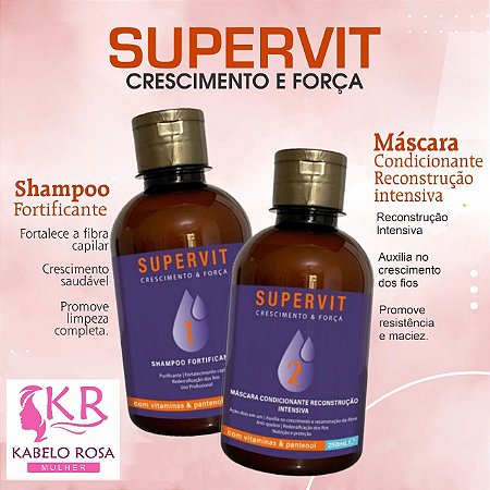 Kit Capilar Força e Crescimento - Supervit Profissional