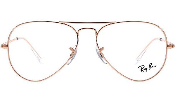 ARMAÇÃO RAY-BAN METAL AVIADOR RX6489 3094 58 UNISSEX