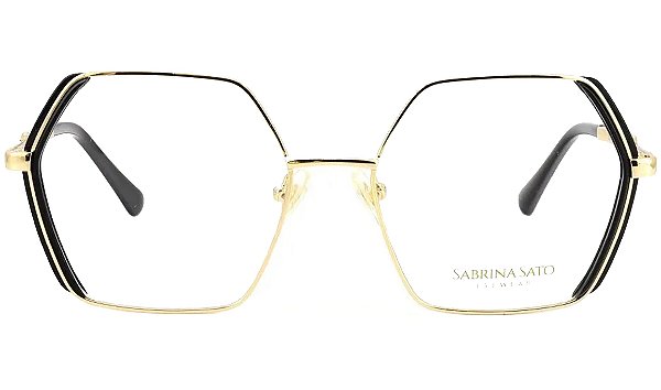 ARMAÇÃO SABRINA SATO HEXAGONAL SS718 C1 54 FEMININO