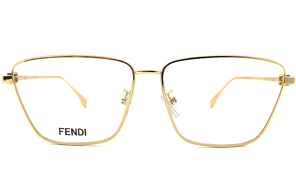 ARMAÇÃO DE GRAU FENDI METAL FE50071U MASCULINO