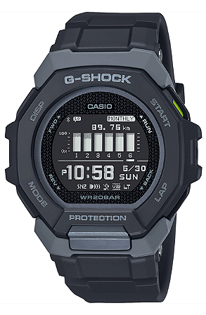RELÓGIO CASIO G-SHOCK G-SQUAD GBD-300-1DR MASCULINO