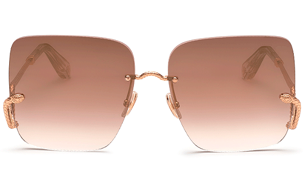 ÓCULOS DE SOL ROBERTO CAVALLI METAL SRC061 8FCG 63 FEMININO