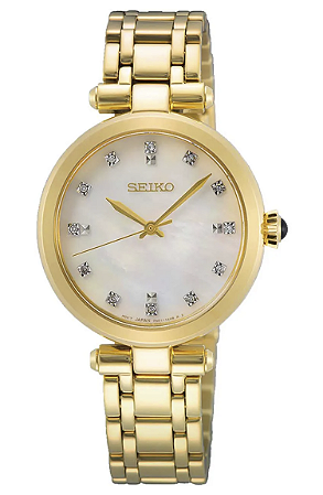 RELÓGIO SEIKO LADIES DIAMOND SRZ536P1 B1KX FEMININO