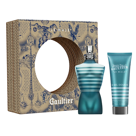 KIT PERFUME JEAN PAUL GAULTIER LE MALE EAU DE TOILETTE MASCULINO 125ML + SG 75ML