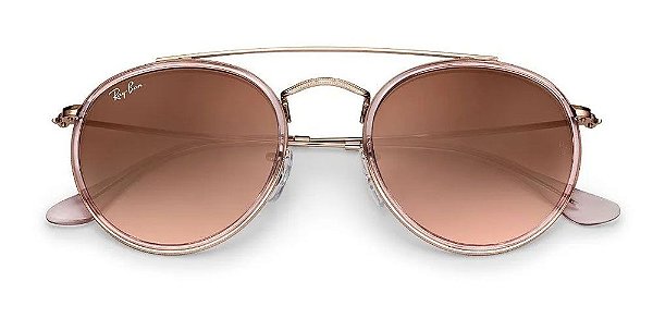 ÓCULOS DE SOL RAY-BAN ROUND DOUBLE BRIDGE RB3647N 912443 51 UNISEX