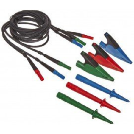 FLUKE-TL165X - Fluke TL165X Conjunto TL padrão com cabos, sondas, tampas, garras jacaré